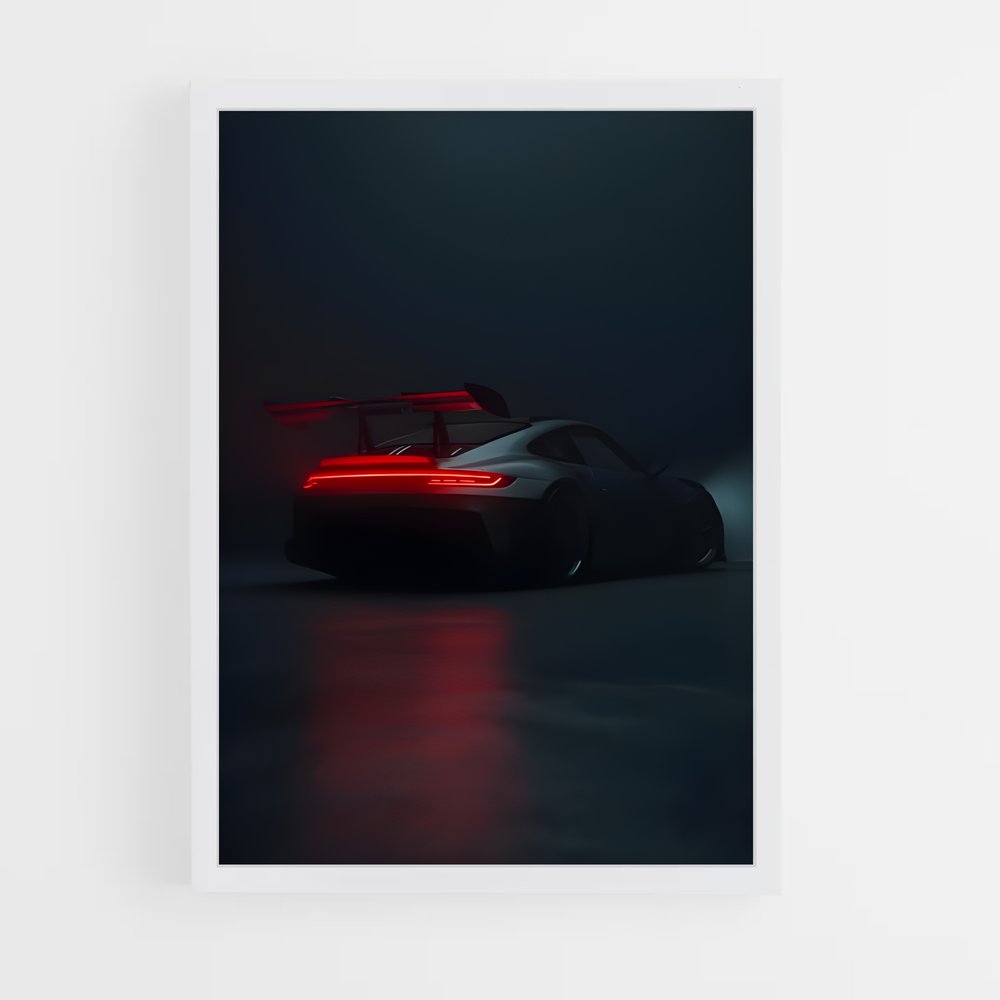 Poster Nocturne GT3 – affiche Porsche (vue 3)